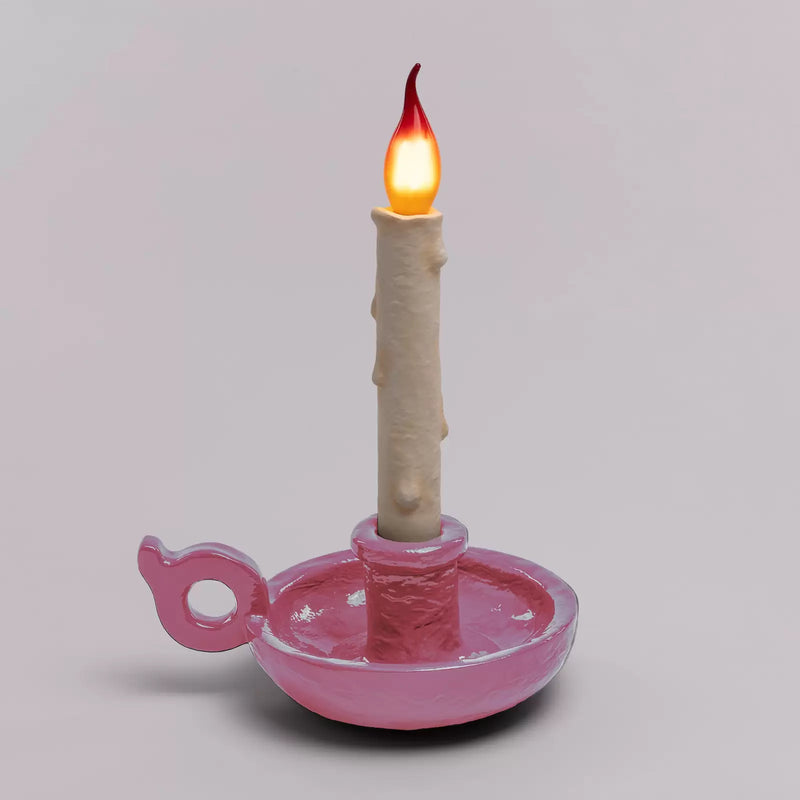 Bugia Table Lamp By Seletti, Finish: Pink
