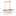 Bulbus Linear Chandelier Aged Gold Brass