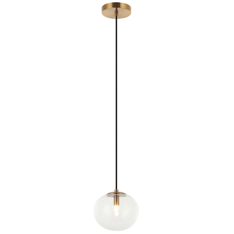 Bulbus Pendant Light Aged Gold Brass By Matteo