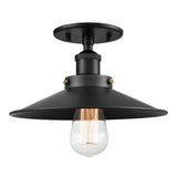 Bulstrode's Workshop Shaded Ceiling Mount 10 Inch Black Black
