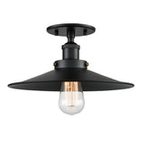 Bulstrode's Workshop Shaded Ceiling Mount 12 Inch Black Black