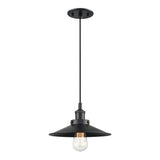Bulstrode's Workshop Shaded Pendant 10 Inch Black Black