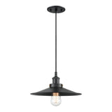 Bulstrode's Workshop Shaded Pendant 12 Inch Black Black