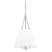Burdett Pendant - 15 Inch - Polished Nickel by Hudson Valley