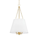 Burdett Pendant - 22 Inch - Aged Brass by Hudson Valley
