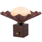 Burgundy 12inch Furrow Table Lamp by Alora Lighting