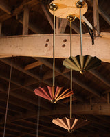 Burgundy 16inch Furrow Pendant by Alora Lighting