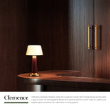 Burgundy Clemence Table Lamp by Alora Lighting