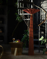 Burgundy Furrow Floor Lamp by Alora Lighting