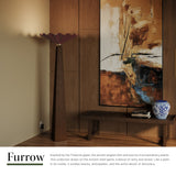 Burgundy Furrow Floor Lamp by Alora Lighting