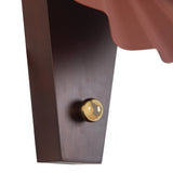Burgundy Furrow Wall Sconce by Alora Lighting Details