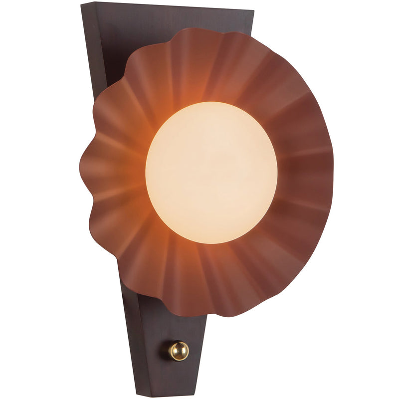Burgundy Furrow Wall Sconce by Alora Lighting