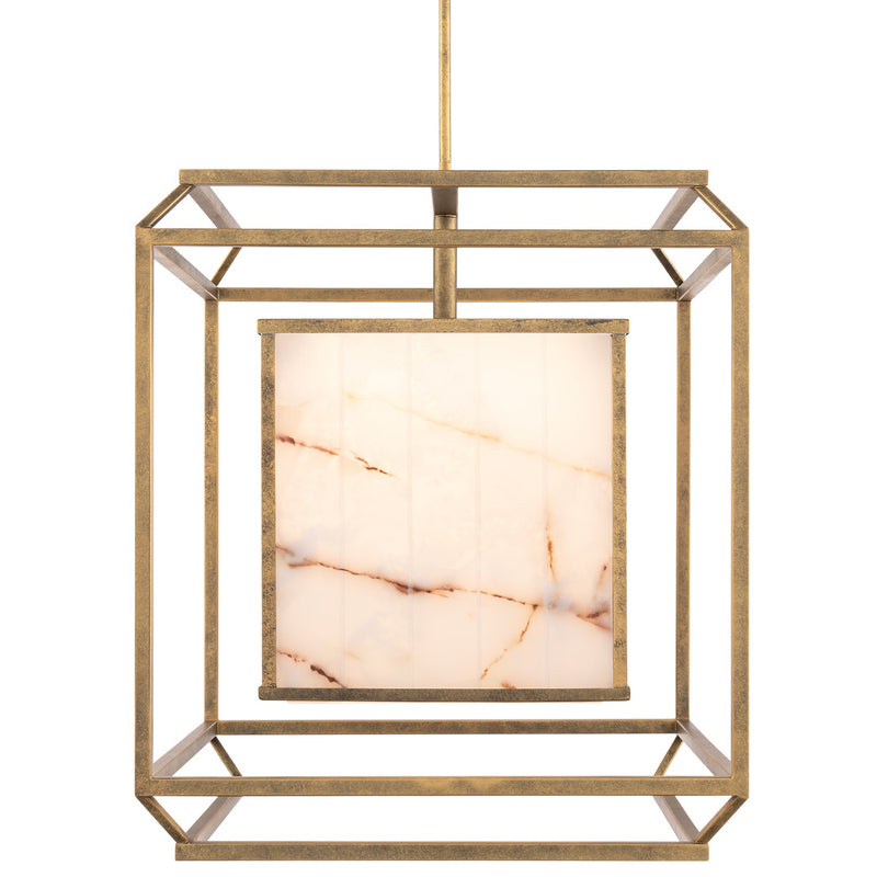 Burnished Brass Sylvester 4CCT Pendant by Modern Forms