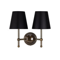 Bursa Double Wall Light - Antique Brass