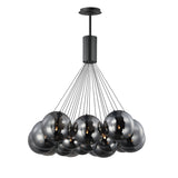 Burst 20-Light LED Chandelier by ET2 - Black