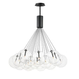 Burst 20-Light LED Chandelier by ET2 - Black - Clear