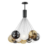 Burst 20-Light LED Chandelier by ET2 - Black - Mixed