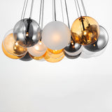 Burst 20-Light LED Chandelier by ET2 - Black - Mixed