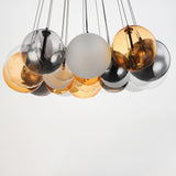 Burst 20-Light LED Chandelier by ET2 - Black - Mixed