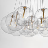 Burst 20-Light LED Chandelier by ET2 - Gold - Clear