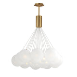 Burst 20-Light LED Chandelier by ET2 - Gold - Frost
