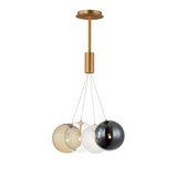 Burst 4 Light Chandelier by ET2 - Gold - Mixed