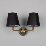 Busan Double Wall Light Antique_Brass_Black