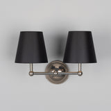 Busan Double Wall Light - Antique Silver