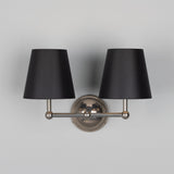 Busan Double Wall Light Antique_Silver_Black