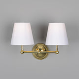 Busan Double Wall Light - Polished Brass
