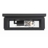 Byron Outdoor Flush Mount 12.75'' Matte Black