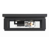 Byron Outdoor Flush Mount 12.75'' Matte Black