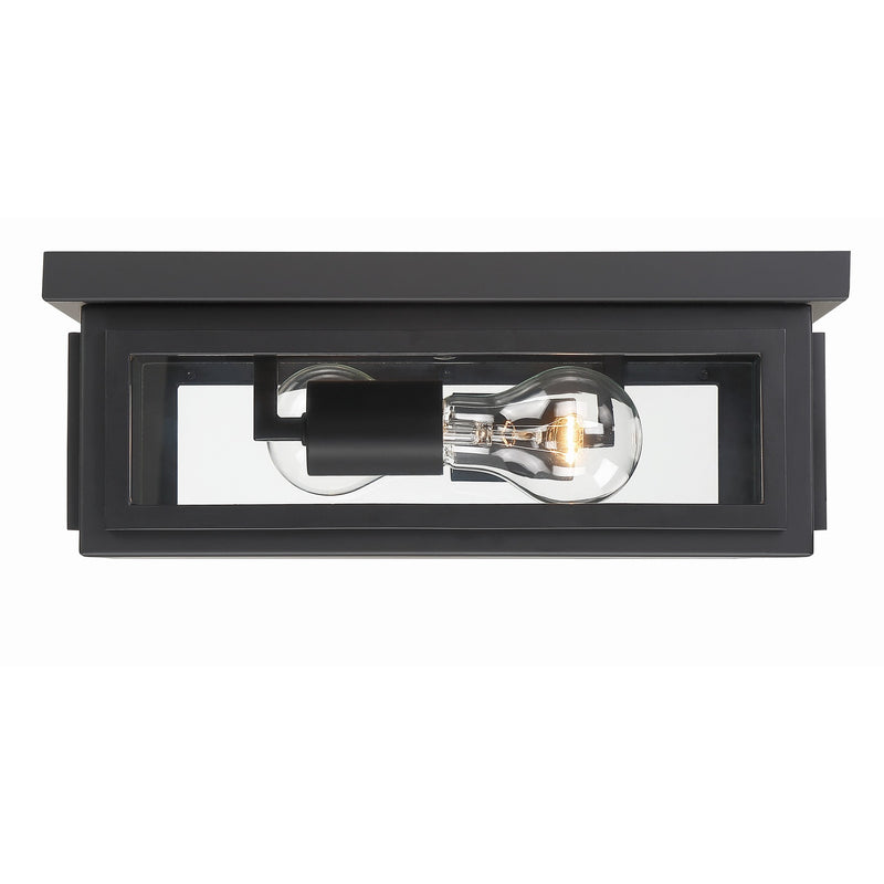 Byron Outdoor Flush Mount 12.75'' Matte Black
