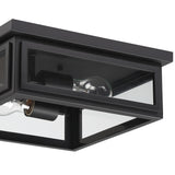 Byron Outdoor Flush Mount 12.75'' Matte Black