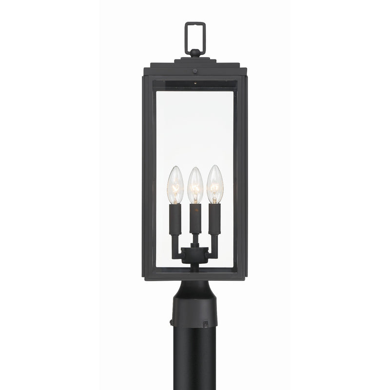 Byron Outdoor Post Lantern 7.5'' Matte Black