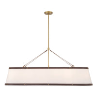 Libby Langdon Callahan 47.5'' Luxe Gold Linear Oval Chandelier by Crystorama
