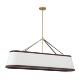 Libby Langdon Callahan 47.5'' Luxe Gold Linear Oval Chandelier by Crystorama