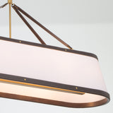 Libby Langdon Callahan 47.5'' Luxe Gold Linear Oval Chandelier by Crystorama