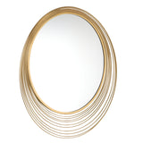 Cecile 34.75'' Antique Gold Mirror by Crystorama