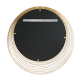Cecile 34.75'' Antique Gold Mirror by Crystorama
