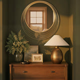 Cecile 34.75'' Antique Gold Mirror by Crystorama