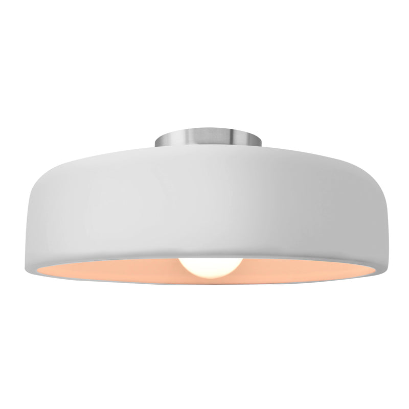 Ceramic Spire Semi-Flush by Justice Design | OVERSTOCK
