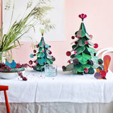 Peacock Tabletop Christmas Tree, styled in an interior