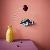 Clown Triggerfish Wall Art, styled in an interior