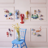 Clown Triggerfish Wall Art, styled in an interior