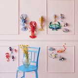 Clown Triggerfish Wall Art, styled in an interior