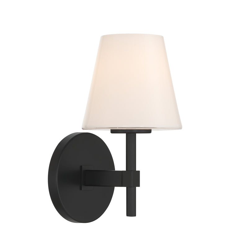 Colton 6'' Black Sconce by Crystorama