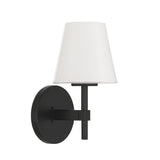 Colton 6'' Black Sconce by Crystorama