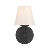 Colton 6'' Black Sconce by Crystorama