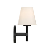 Colton 6'' Black Sconce by Crystorama